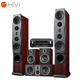 HiVi RM600A HT+Dianlong X1300 AV amplifier 5.0 channel home theater combination set Home amplifier speaker audio combination Free installation nationwide