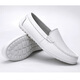 Saint Dante Cowhide Nurse Shoes Shoes Men's Beanie Shoes Corean Pareja Estilo Flat Suele Versátiles Casual Men's Shoes 9903 White 44