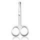 UPLUS thickened stainless steel round-head nose hair scissors for eyebrow trimming, beard and sideburns grooming men's trimmer