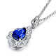 Millais Jewelry 1.15 carat sapphire pendant 18K gold inlaid with diamond royal sapphire necklace birthday gift without chain chain can be customized additionally