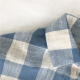 JOYOFJOY Korean large plaid plaid loose cotton and linen long-sleeved shirt shirt casual women JWCC178244 blue one size