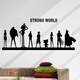 Jumengwu Creative Office Study Company Corporate Culture Wall School Classroom Dormitory Inspirational Wall Sticker DWM1203 Black