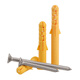 Fish-type plastic expansion tube plastic wall plug expansion plug rubber plug anchor bolt small yellow croaker expansion screw screw 6/8/10mm M8*40 60 sets with carbon steel screws