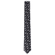North Martin Silk Narrow Tie Men's Korean Style 5.5CM Wide Black