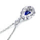 Millais Jewelry 1.15 carat sapphire pendant 18K gold inlaid with diamond royal sapphire necklace birthday gift without chain chain can be customized additionally