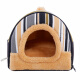 Environmental Pet Interstellar Winter Warm Dog House Cat House Villa Dog House House Teddy Small Dog Pet Bed House All Seasons Brown House Nest M-Recommended 15 Jin [Jin equals 0.5 kg] or less
