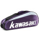 Kawasaki KAWASAKI badminton racket bag independent shoe bag shoulder bag 3 pieces TCC-047 purple