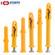 Fish-type plastic expansion tube plastic wall plug expansion plug rubber plug anchor bolt small yellow croaker expansion screw screw 6/8/10mm M8*40 60 sets with carbon steel screws