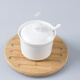 LICHEN pure white bone china condiment jar Jingdezhen ceramic kitchenware condiment jar single diameter 9.8x height 7cm