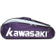 Kawasaki KAWASAKI badminton racket bag independent shoe bag shoulder bag 3 pieces TCC-047 purple