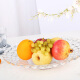 Delisoga glass fruit plate creative pearl deep plate large large capacity European fruit bucket candy dried fruit basket nut snack salad plate living room ornaments home gift decoration