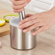 Belus stainless steel household garlic pounder, medicine jar, garlic press, garlic masher, stone mortar, food supplement grinder, mortar, classic large size