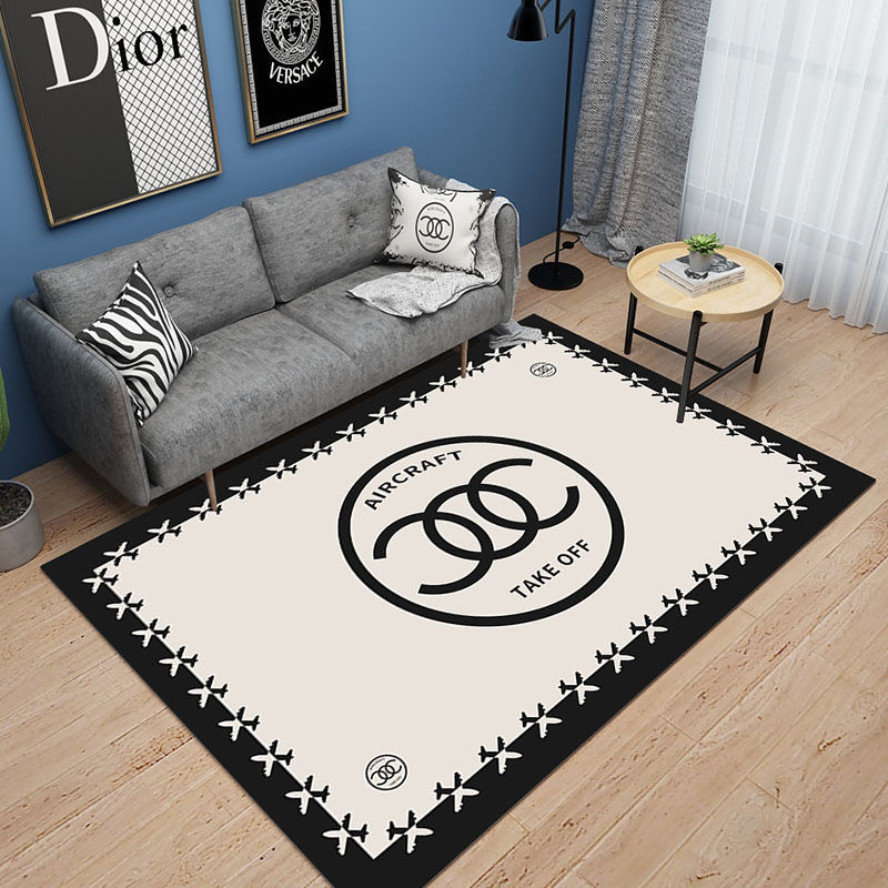 地毯满铺可爱网红同款北欧家用床边毯茶几垫ins地毯 白色COC 80*200cm
