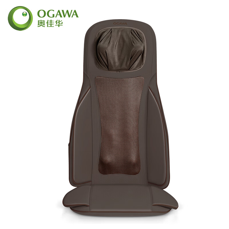 奥佳华（OGAWA）颈椎按摩器 颈部肩部背部腰部臀部按摩椅垫 多功能全身气囊按摩仪 智摩师OG-1303 咖啡色