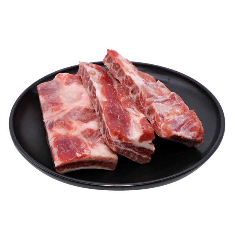 西班牙进口猪肉 生鲜肋排条排骨 红烧排骨烤肋排蒜香排骨火锅烤肉食材 400g*3