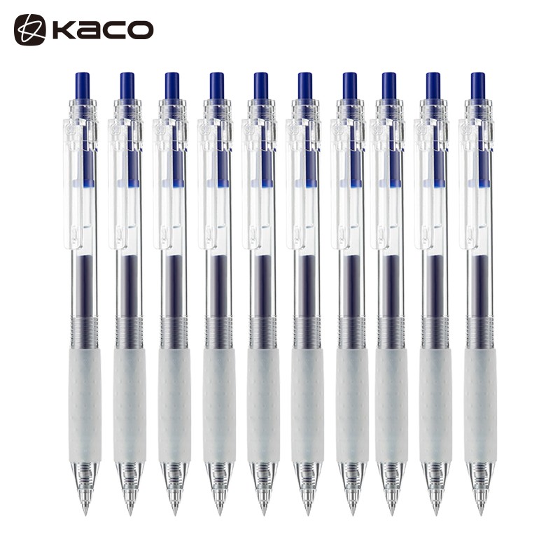 KACO Keybo凯宝0.5按动中性笔 透明笔杆办公学生签