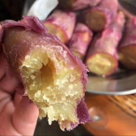 广州南沙万顷沙南沙一点红番薯紫皮黄心板栗红薯5斤粉糯现货现发