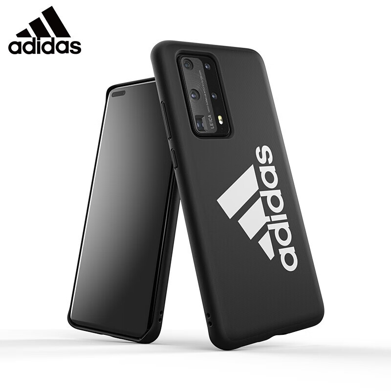 Adidas 华为P40 Pro手机壳保护套 磨砂壳/全包外壳 诱惑黑 P40 6.1英寸