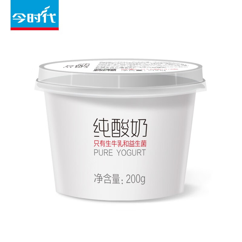 今时代（JIN SHI DAI） 0蔗糖 儿童酸牛奶 无蔗糖益生菌风味发酵乳低温酸奶 200g*6瓶