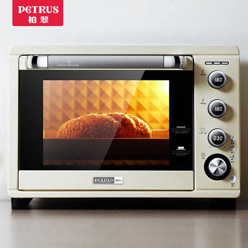 柏翠  (petrus) 电烤箱家用38升大容量独立控温烤红薯果干机可拆层架PE5400YE