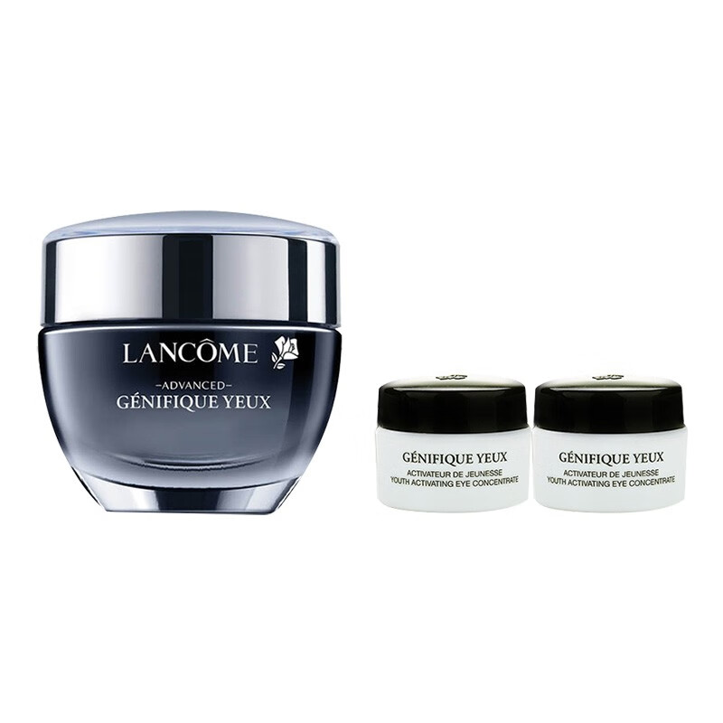 兰蔻（LANCOME）全新精华肌底眼霜 化妆品护肤礼盒 淡化黑眼圈 淡化眼纹 15ml+5ml*2