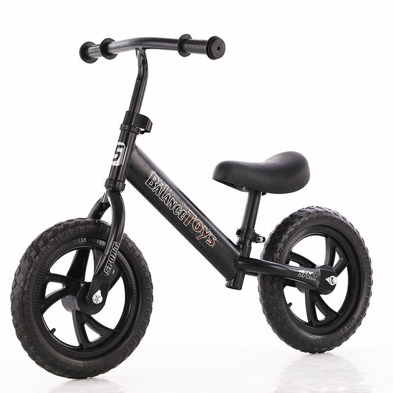 儿童平衡车无脚踏1-3-6岁小孩男女宝宝自行车滑行学步车2岁溜溜车 平衡车 发泡胎 黑色 促销款