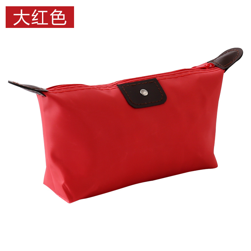 旅行化妆包便携网红超火大容量女可爱化妆品盒收纳袋洗漱包 大红