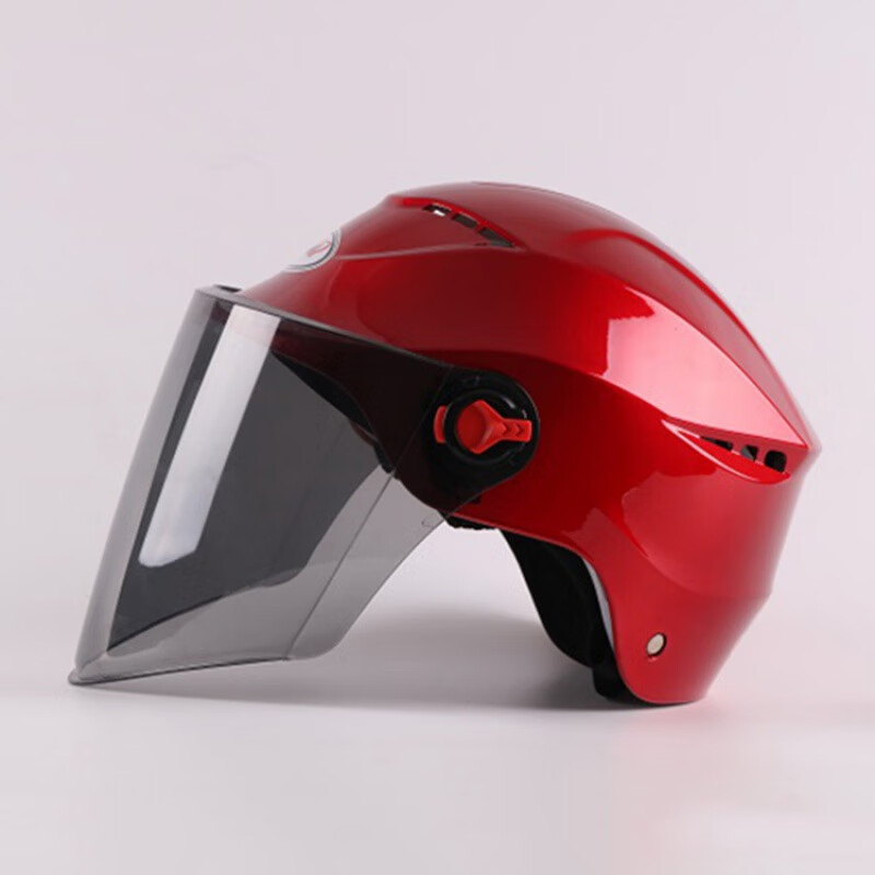 顾致（GUZHI） 摩托头盔半盔骑行安全帽 男女电动车电瓶车安全头盔夏盔 随机