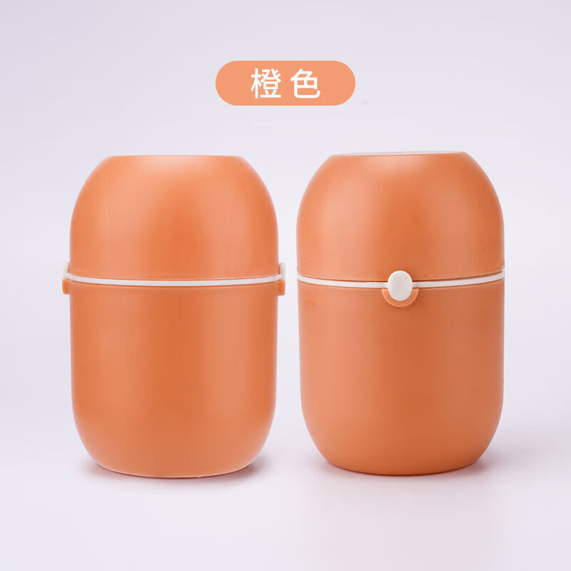 简易榨汁器手动果汁杯榨橙汁机迷你手动榨汁机便携式水果压榨器 手动榨汁器橙色