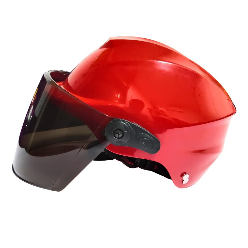 雅迪台铃电动车安全头帽夏天防护骑车摩托头盔电瓶车头盔 306红色 均码