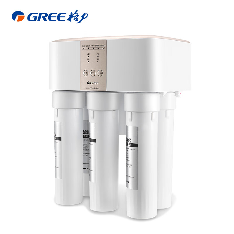 格力（GREE）家用净水器3年长效反渗透RO膜5级滤芯纯水直饮净水机WTE-PC16-5X608A