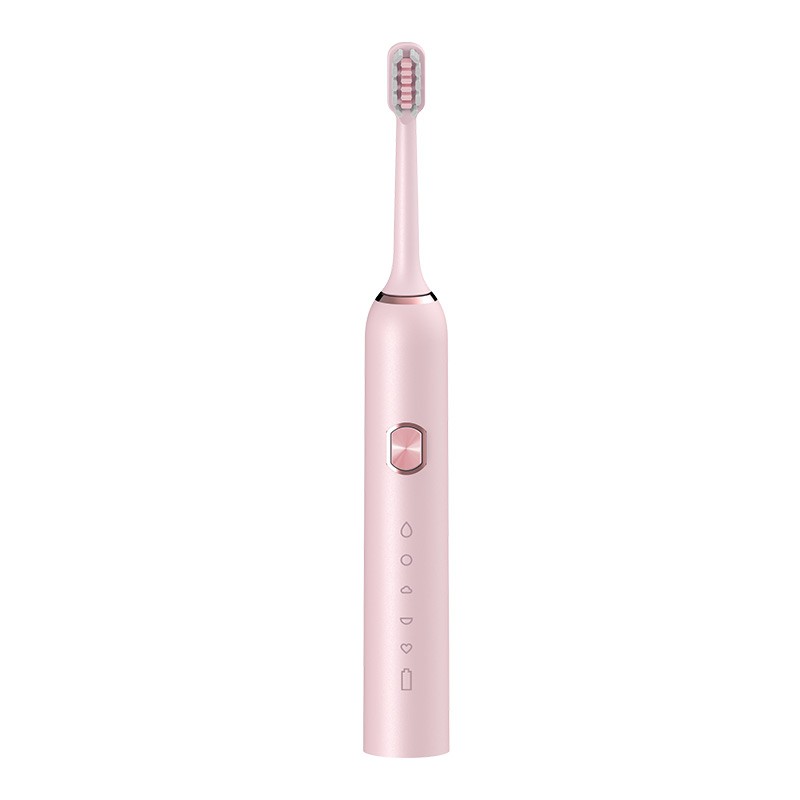 MAYXI 电动牙刷充电款清新口气按摩牙龈四种颜色五种模式电动牙刷（6岁以下不建议使用） 粉色
