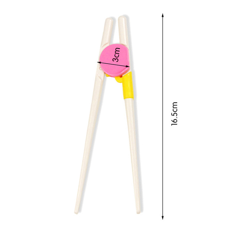 儿童筷子训练筷日式学习用筷子幼儿学习筷宝宝餐具学吃饭练习筷 粉色学习筷1双