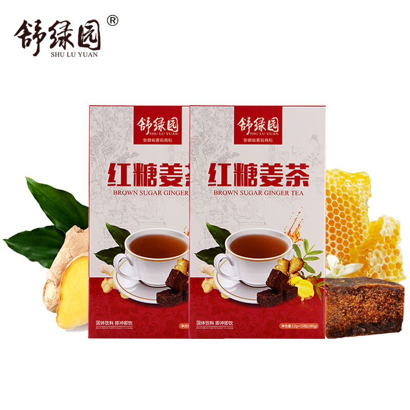 【舒绿园】 红糖姜茶/蜂蜜姜茶180克/盒（12克*15包）