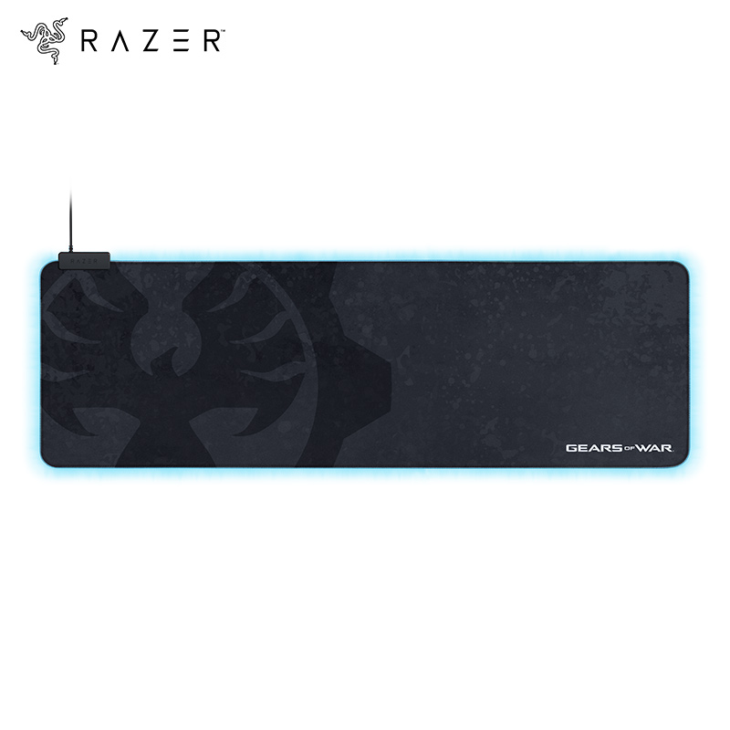 雷蛇 Razer 重装甲虫幻彩加长款《战争机器5》典藏版 RGB发光鼠标垫 超大游戏鼠标垫 竞技鼠标垫
