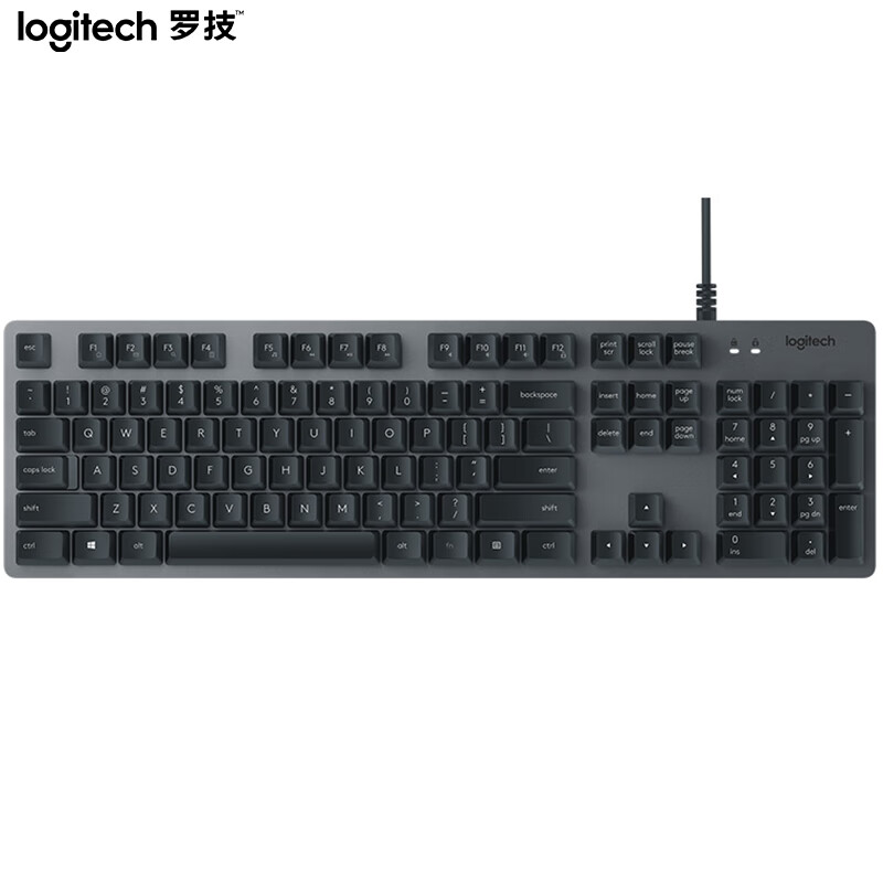 罗技（Logitech）K840时尚机械键盘 游戏机械键盘 非樱桃轴 罗技机械轴 高速触发 阳极铝 绝地求生 吃鸡键盘