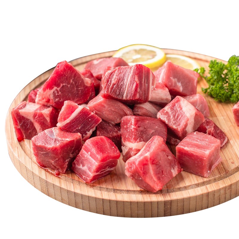 东方不败 精修调理牛腩块家常食材 大块冷冻生牛肉带筋生鲜 500克×4袋