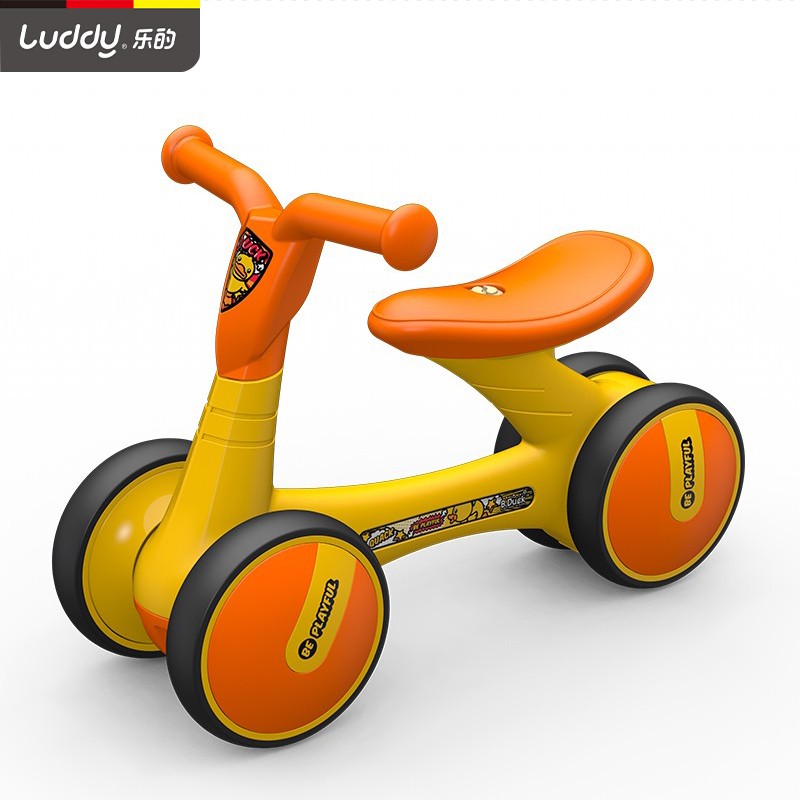 乐的Luddy儿童滑行学步车 1-3岁平衡车宝宝婴儿男女孩妞妞溜溜滑步车 1006小黄鸭（身高77-100cm）