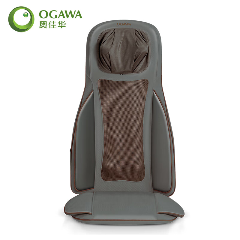 奥佳华（OGAWA）颈椎按摩器 颈部肩部背部腰部臀部按摩椅垫 多功能全身气囊按摩仪 智摩师OG-1303 亮黑色