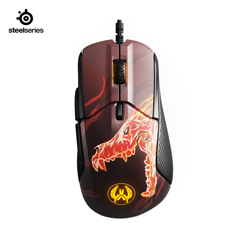 赛睿（SteelSeries）Rival 310 CS:GO Howl咆哮定制版 游戏有线鼠标RGB鼠标电竞鼠标 黑色