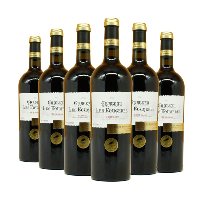 法国波尔多原瓶进口红酒 乐富尔混酿干红葡萄酒 整箱礼盒装 6支装 赠送精美礼袋