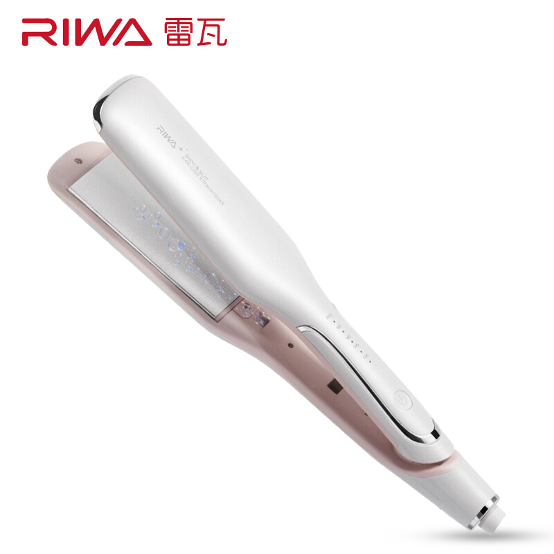 雷瓦（RIWA）直发器夹板卷发棒美发直板夹电熨板千万级水润负离子拉直刘海内扣宽版直发夹板神器 RB-8325