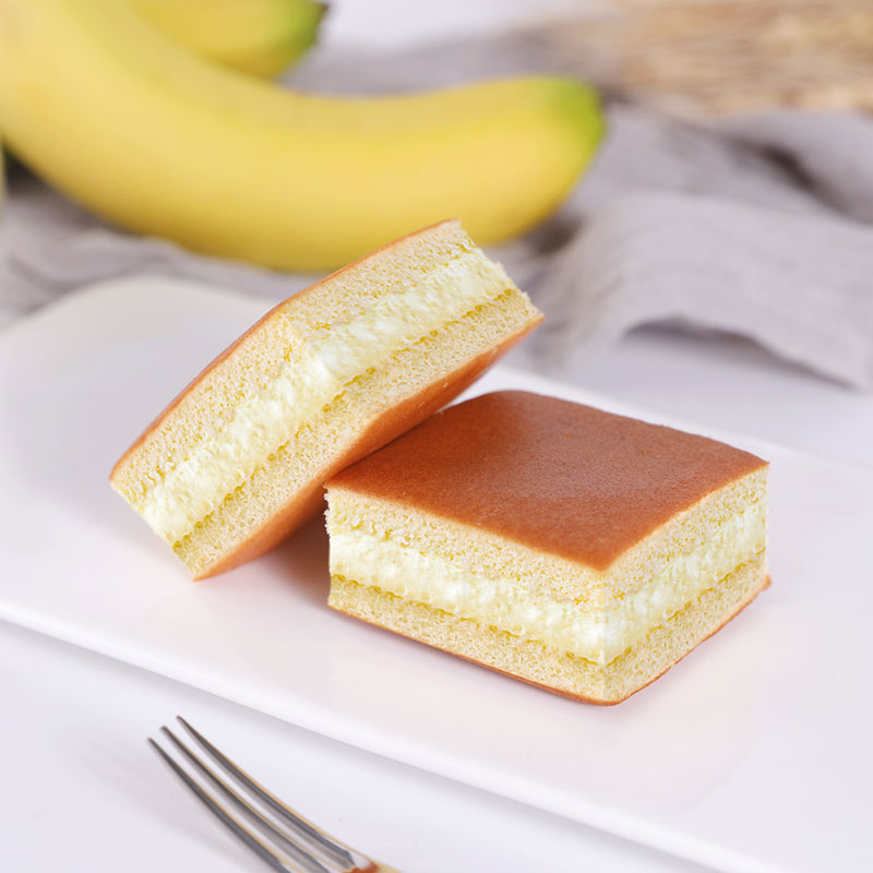 香蕉牛奶蛋糕整箱早餐食品糕点小面包一箱休闲零食小吃的散装自选 香蕉牛奶蛋糕400g+小纯蛋糕420g