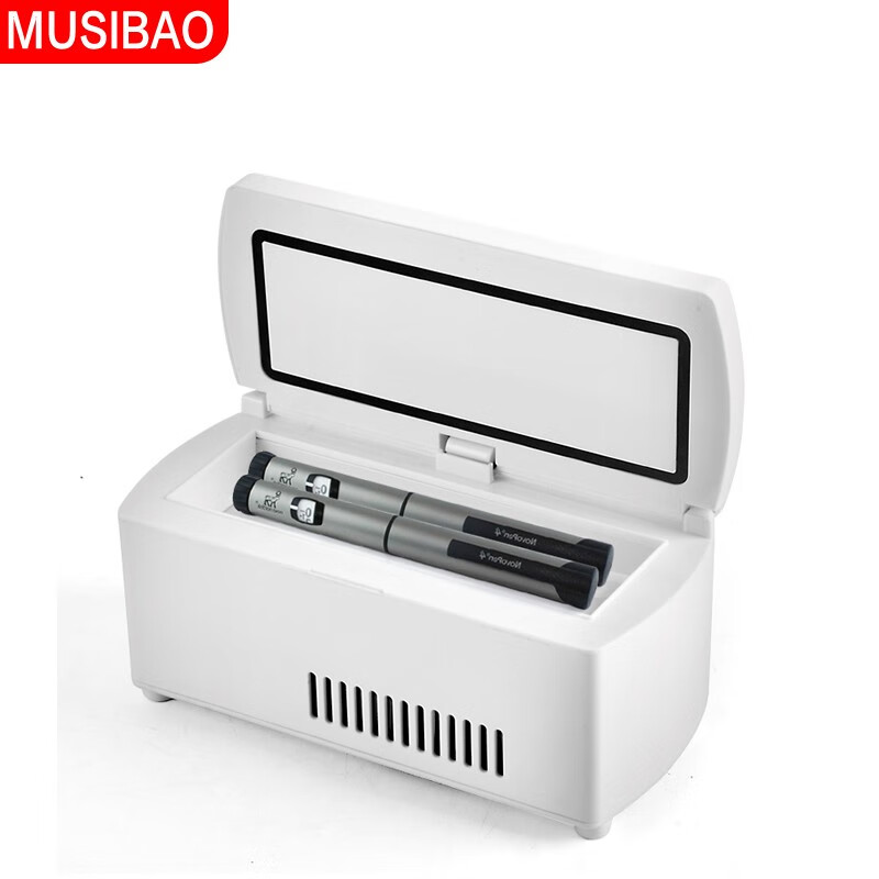慕斯宝(MUSIBAO)胰岛素冷藏盒便携充电式迷你小冰箱血清眼药水疫苗冷藏盒包数控显示可控温带电池 经典 简配 | （不含电池）
