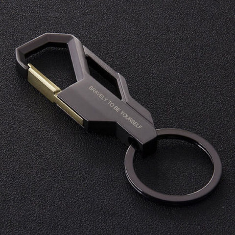 简约男女士钥匙扣腰挂创意汽车钥匙链属钥匙圈环可爱钥匙扣挂件 TNM黑色