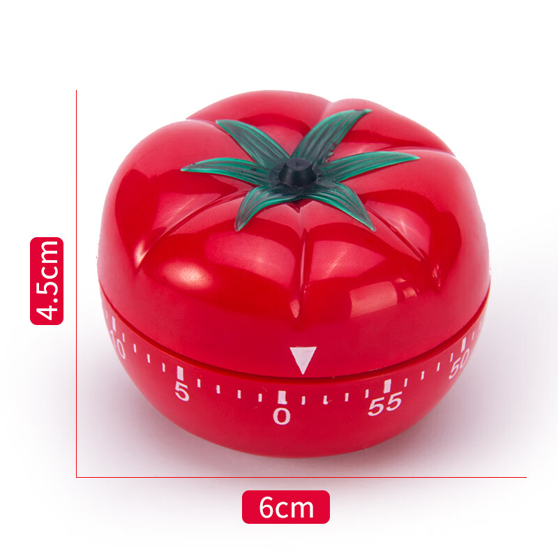 番茄钟小闹钟番茄钟时间管理迷你机械不锈钢创意计时器定时器学生用儿童a 番茄(小号经典款)