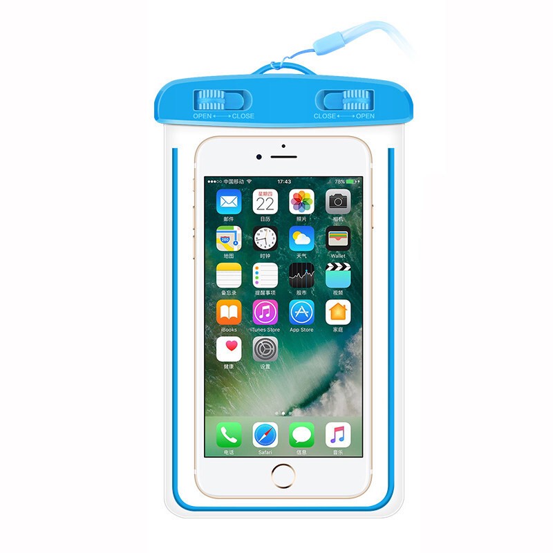 手机防水袋 旅行漂流密封手机袋游泳防水套包可触屏 颜色随机 2个装（颜色随机发）