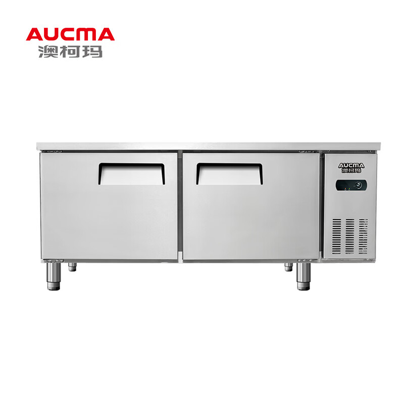 澳柯玛（AUCMA）1.8米酒店饭店厨房商用冰柜 全冷冻保鲜不锈钢操作台 平冷工作台 HF-180D