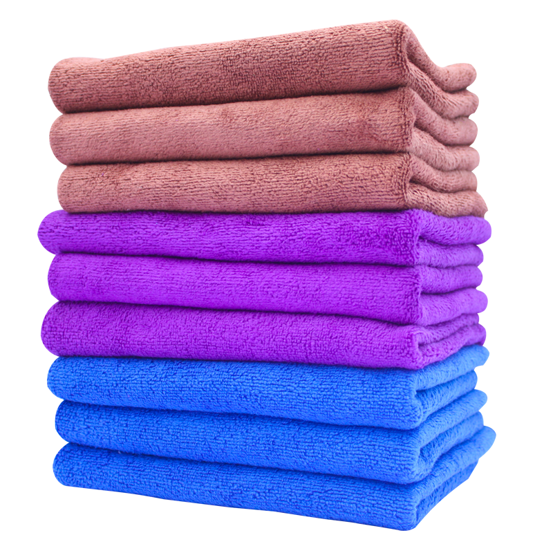 好欢洗 抹布毛巾清洁用品纤维清洁布纤维毛巾保洁用68*29cm 抹布颜色随机10条装