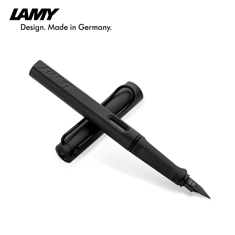 LAMY凌美 狩猎系列F尖磨砂黑ABS墨水笔 钢笔 17F 0.7mm